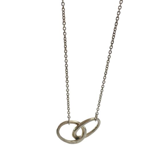 Tiffany and Co. 1837 Elsa Peretti Double Loop Necklace 15" - Picture 7 of 14